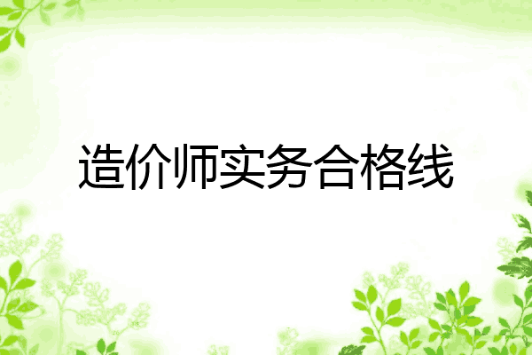 造价师实务合格线