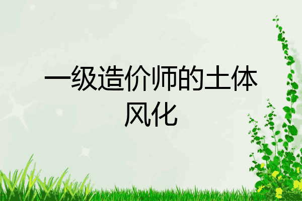 一级造价师的土体风化