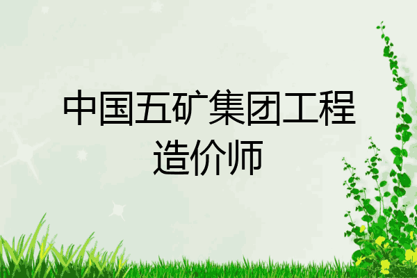 中国五矿集团工程造价师