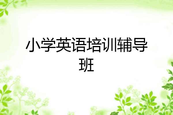 小学英语培训辅导班