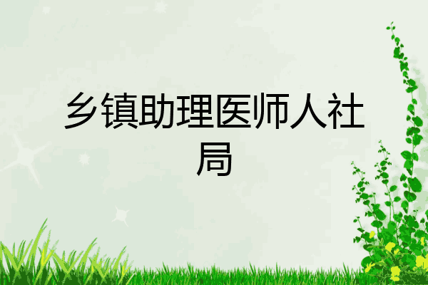 乡镇助理医师人社局