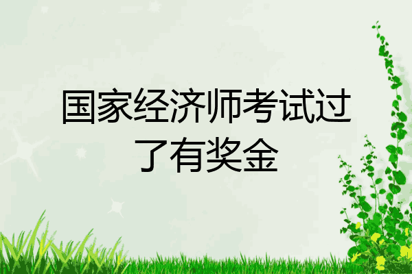 国家经济师考试过了有奖金