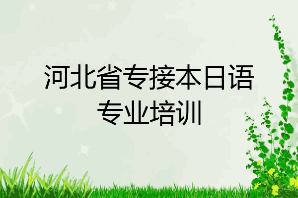 河北省专接本日语专业培训