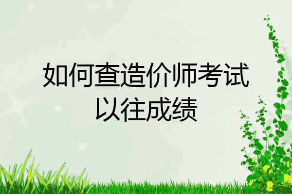 如何查造价师考试以往成绩