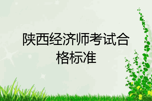 陕西经济师考试合格标准
