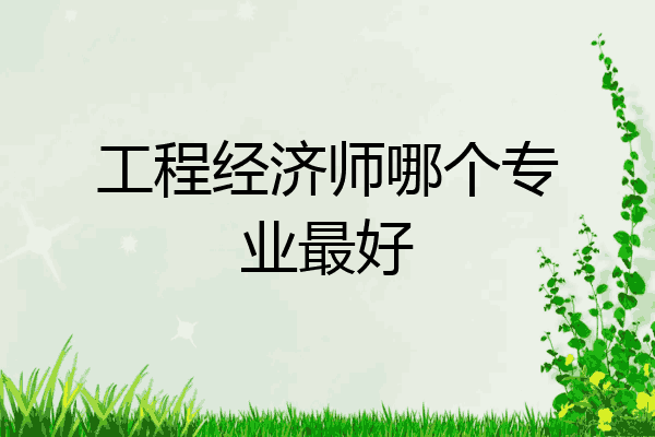 工程经济师哪个专业最好