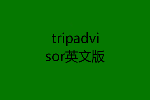tripadvisor英文版