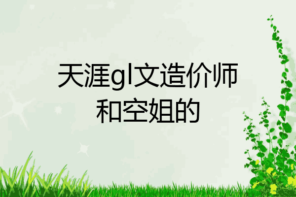 天涯gl文造价师和空姐的