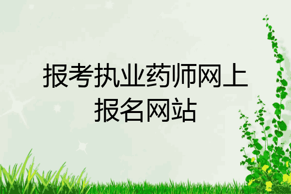 报考执业药师网上报名网站