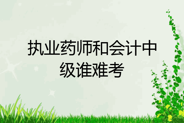 执业药师和会计中级谁难考