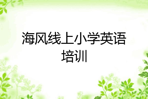 海风线上小学英语培训