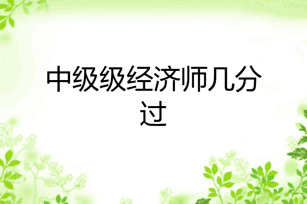 中级级经济师几分过