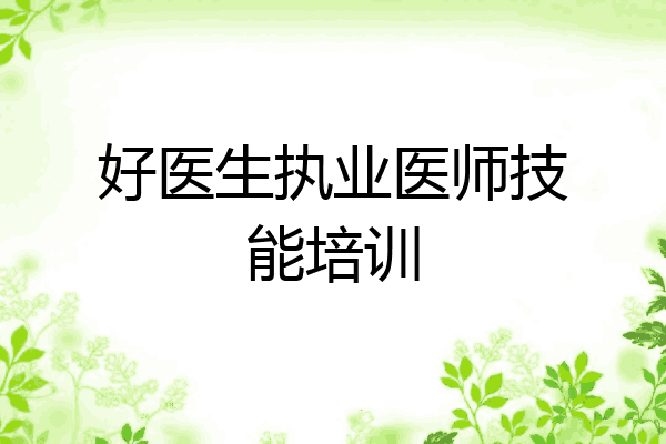 好医生执业医师技能培训