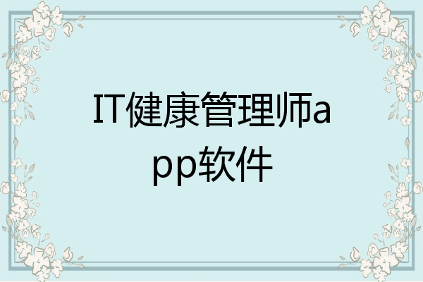 IT健康管理师app软件