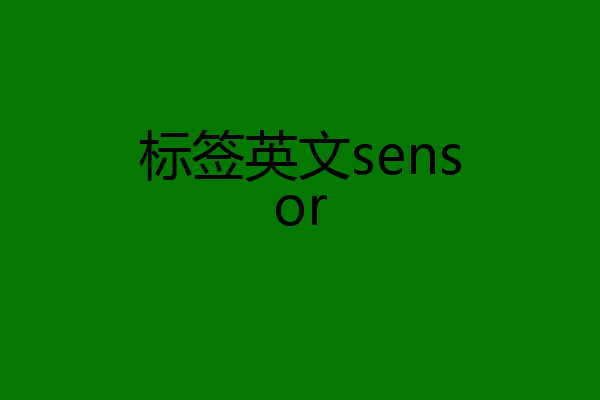 标签英文sensor