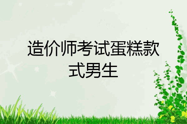造价师考试蛋糕款式男生