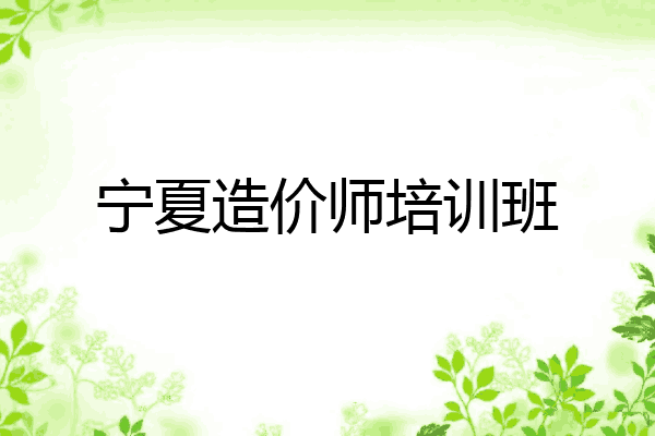 宁夏造价师培训班