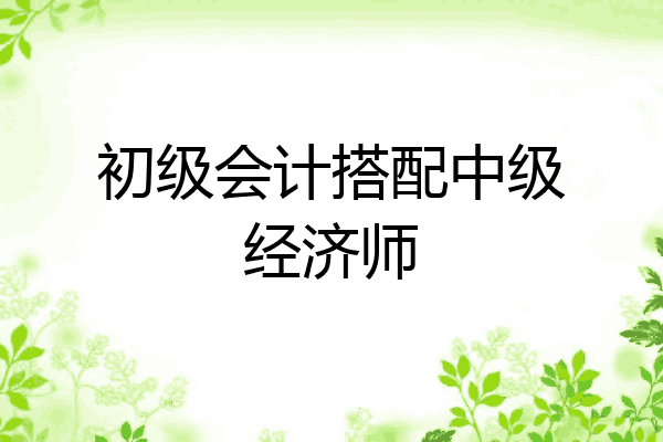 初级会计搭配中级经济师