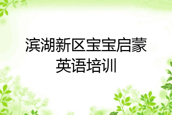 滨湖新区宝宝启蒙英语培训
