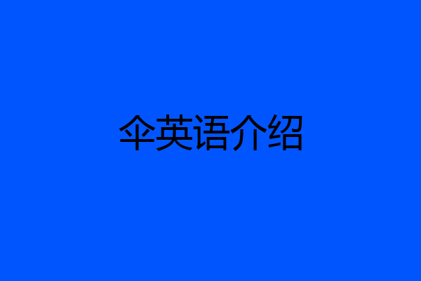 伞英语介绍