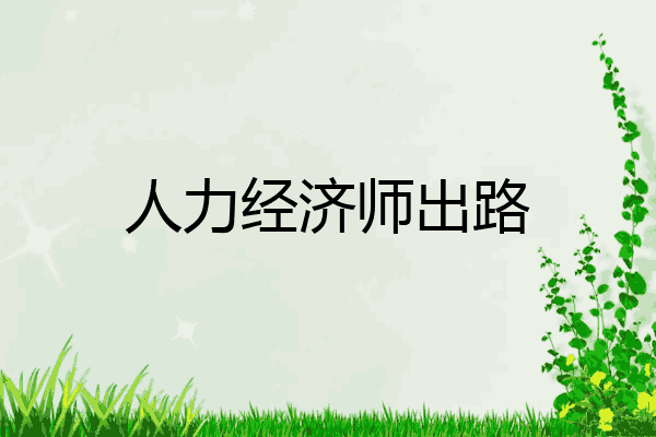 人力经济师出路