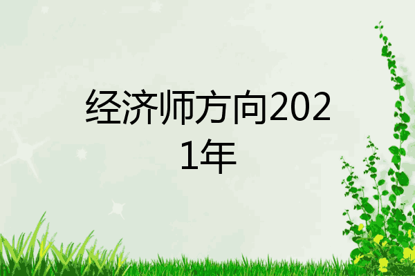 经济师方向2021年