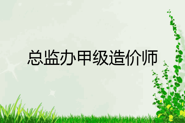 总监办甲级造价师
