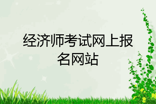 经济师考试网上报名网站