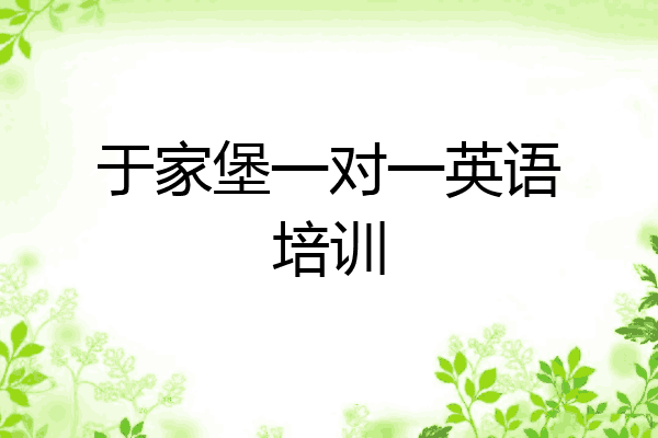 于家堡一对一英语培训