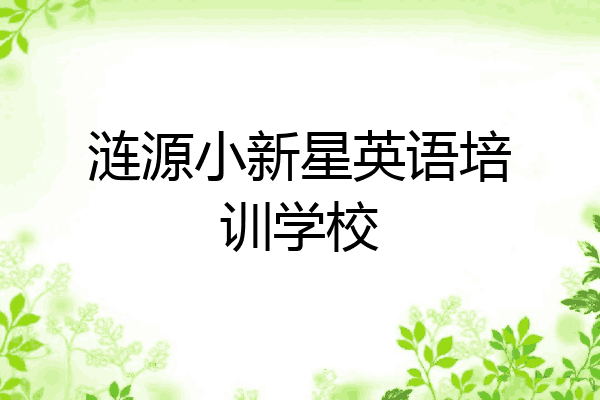 涟源小新星英语培训学校