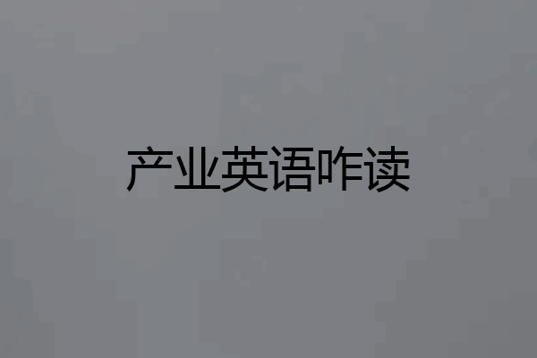 产业英语咋读