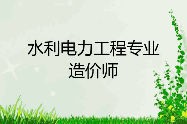 水利电力工程专业造价师