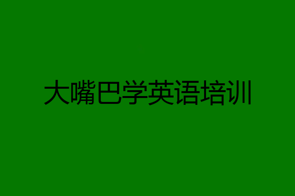大嘴巴学英语培训