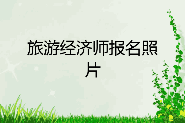 旅游经济师报名照片