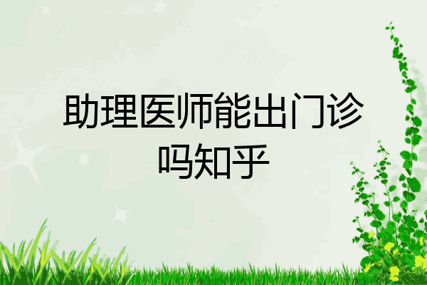 助理医师能出门诊吗知乎