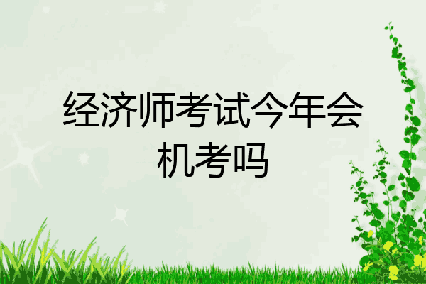 经济师考试今年会机考吗