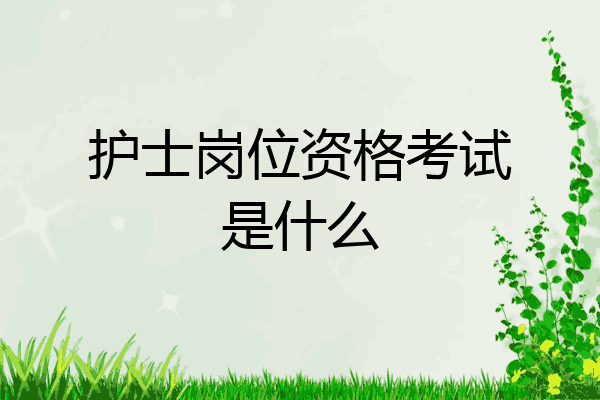 护士岗位资格考试是什么