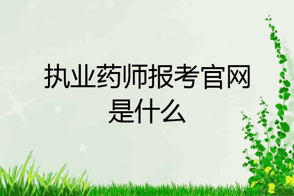 执业药师报考官网是什么