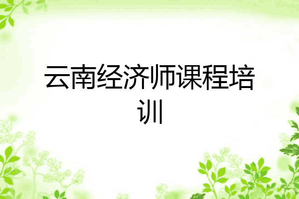 云南经济师课程培训