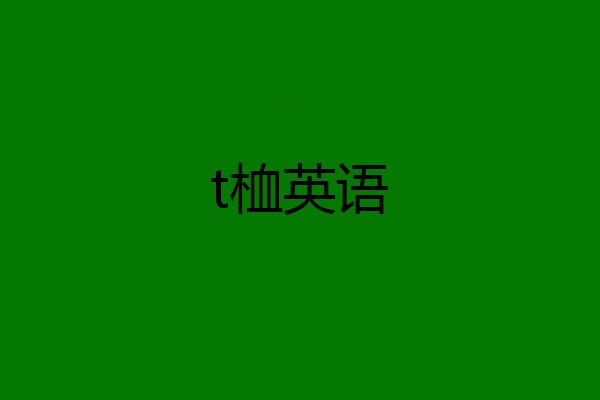 t桖英语
