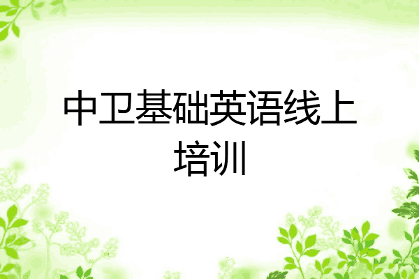 中卫基础英语线上培训