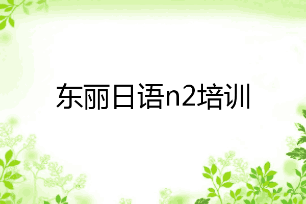 东丽日语n2培训