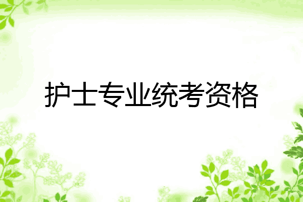 护士专业统考资格