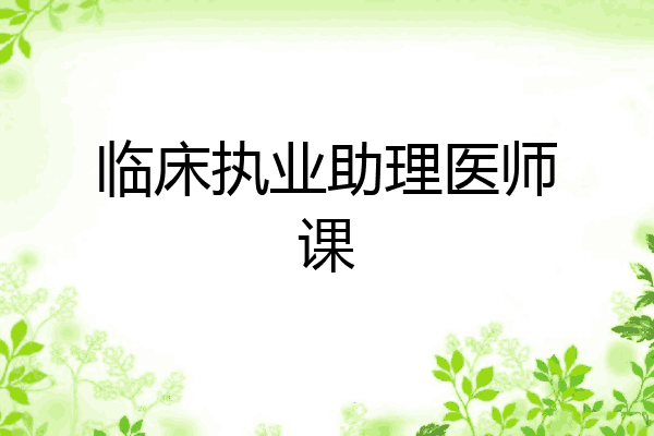 临床执业助理医师课