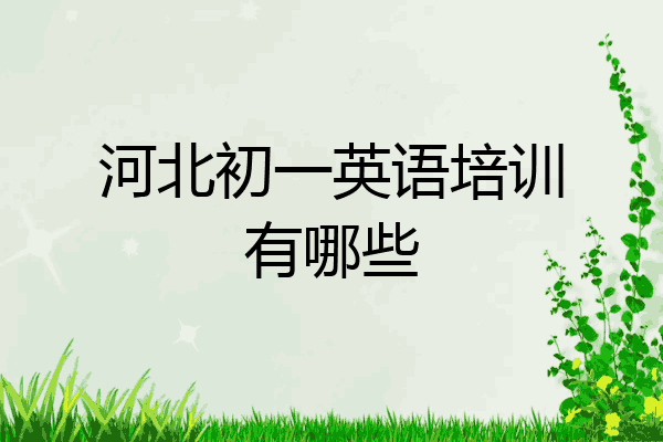河北初一英语培训有哪些