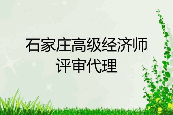 石家庄高级经济师评审代理