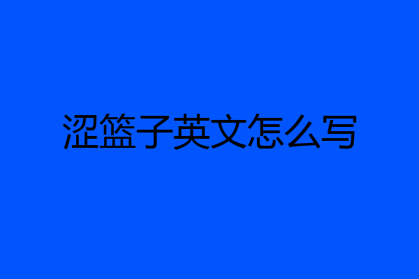 涩篮子英文怎么写