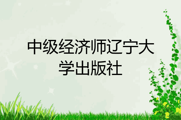 中级经济师辽宁大学出版社