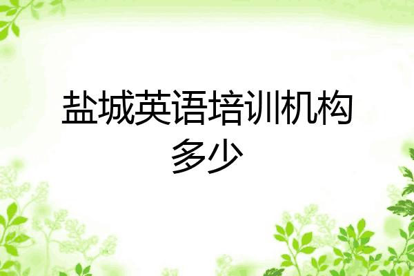 盐城英语培训机构多少