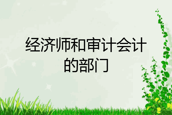 经济师和审计会计的部门